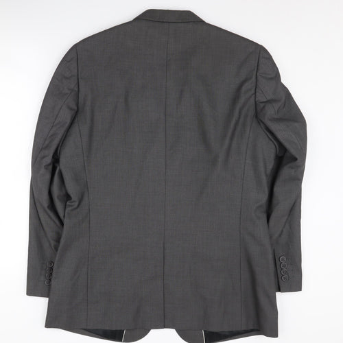 Avenue Men's Grey Blazer 40R Regular Fit Formal