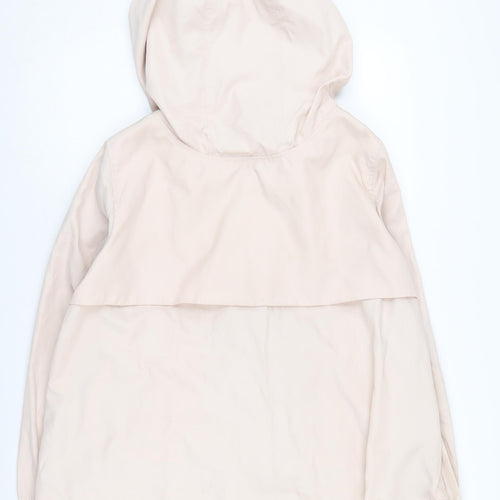Zara Women's Beige Rain Coat Jacket Size 12