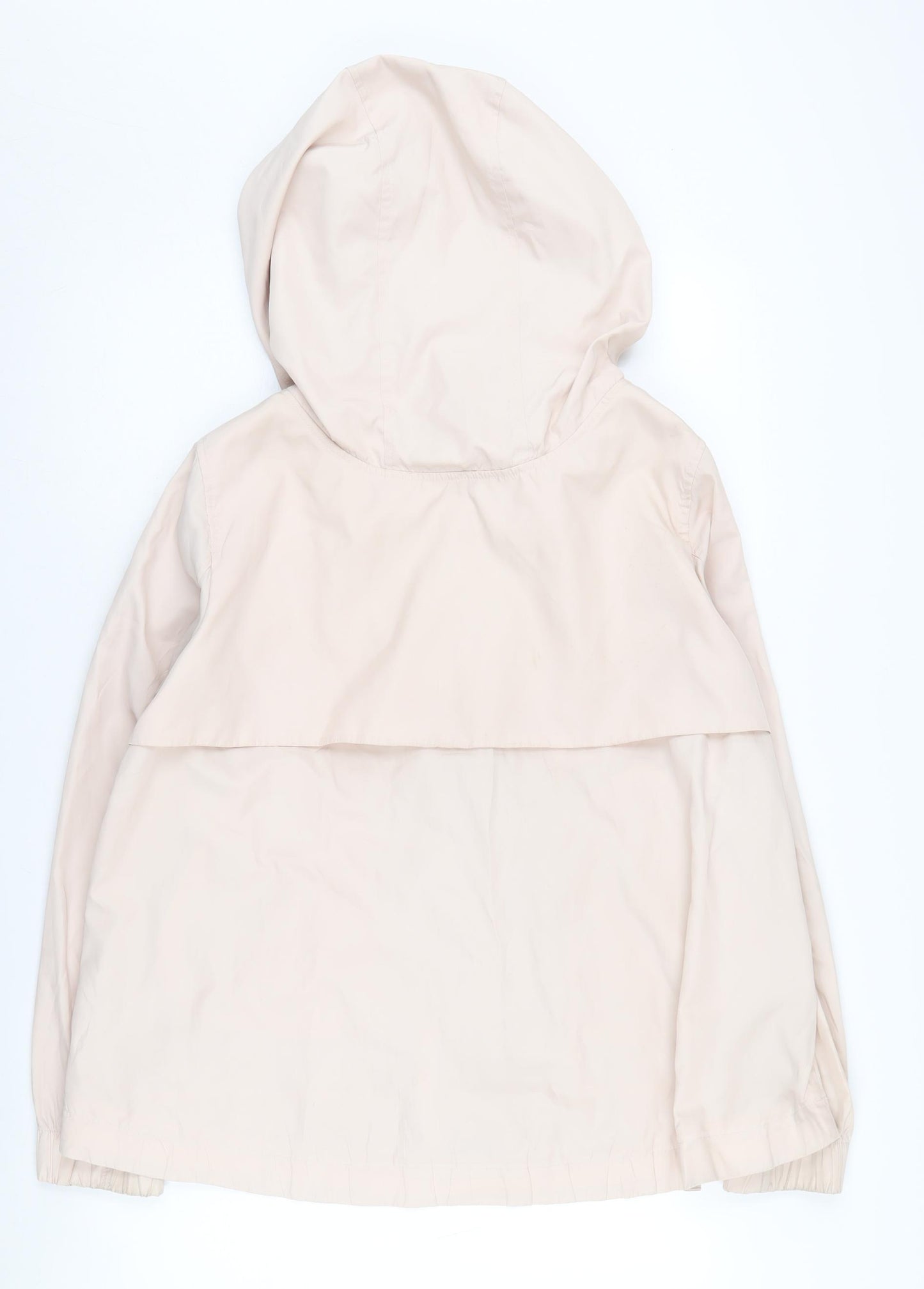 Zara Women's Beige Rain Coat Jacket Size 12