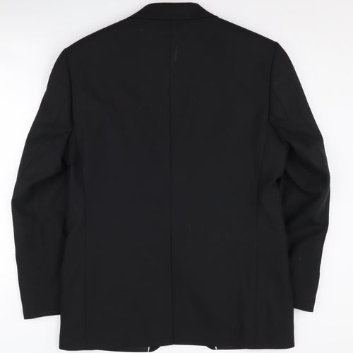 Next Mens Black Slim Fit Suit Jacket 38S