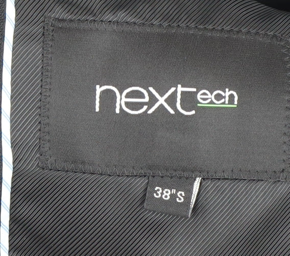 Next Mens Black Slim Fit Suit Jacket 38S