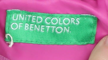 United Colors of Benetton Pink Girls' Puffer Jacket, 3-4 Years