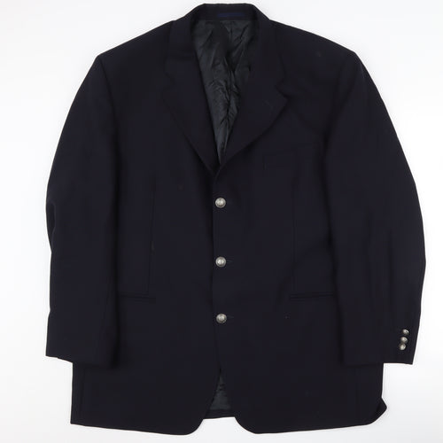 Douglas Men's Blue Blazer 58R, Formal Jacket, Classic Fit