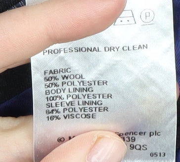 Marks and Spencer Men's Blue Jacket Size 38L