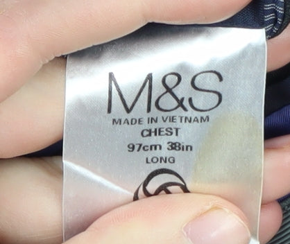 Marks and Spencer Men's Blue Jacket Size 38L