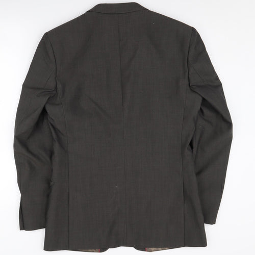 Limehaus Men's Brown Blazer, Size 36R, Regular Fit