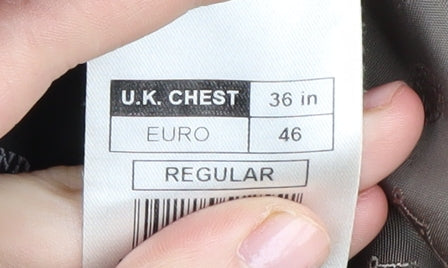 Limehaus Men's Brown Blazer, Size 36R, Regular Fit