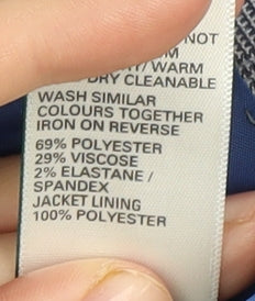 Marks and Spencer Men's Blue Check Blazer, Size 40R