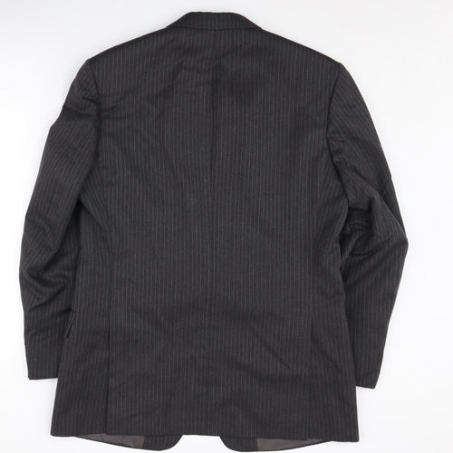 St Michael Men's Grey Stripe Blazer, 40R, Business-Ready