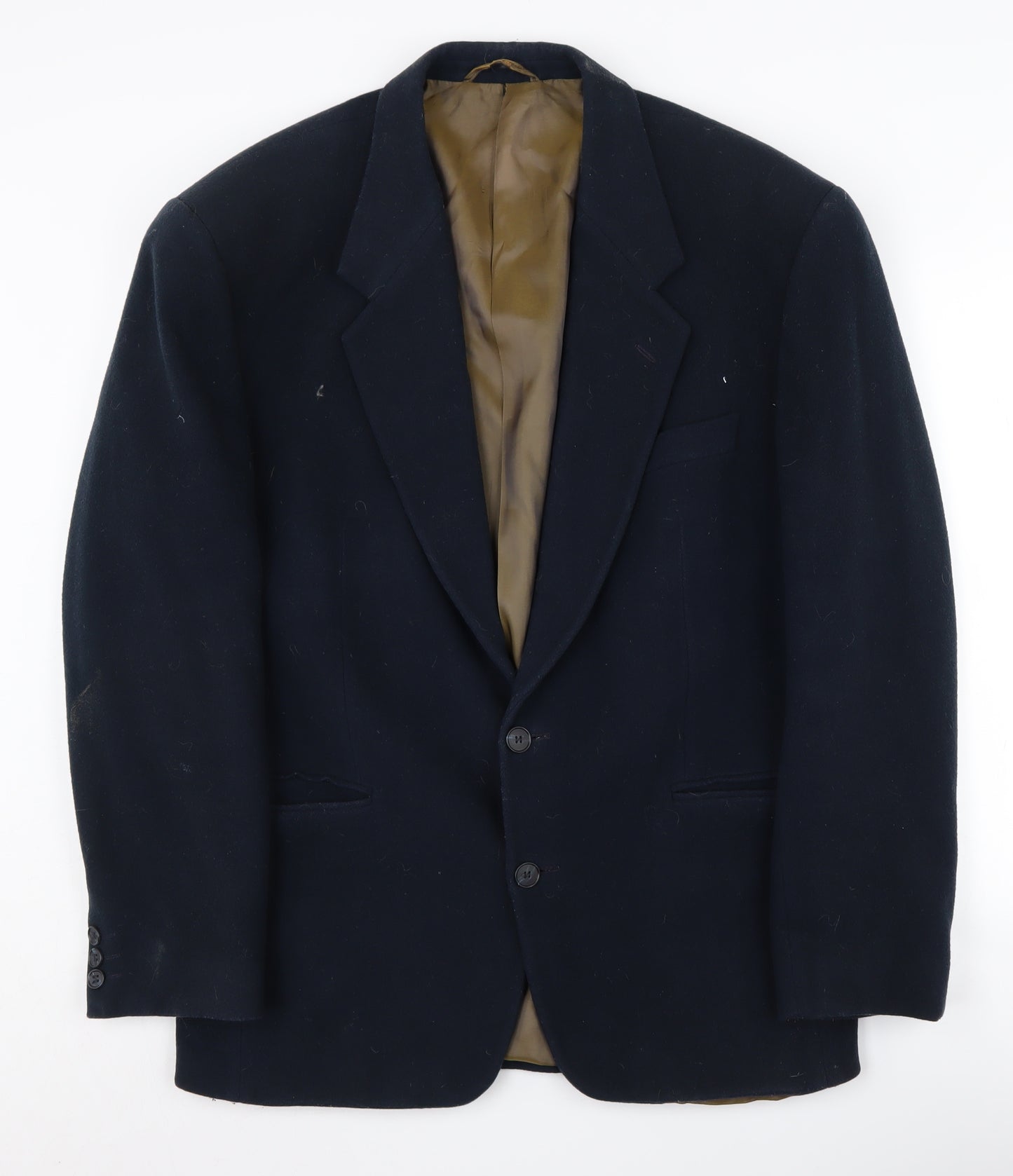 Calibre Men's Blue Wool Blazer 38R Two-Button Classic