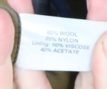 Calibre Men's Blue Wool Blazer 38R Two-Button Classic