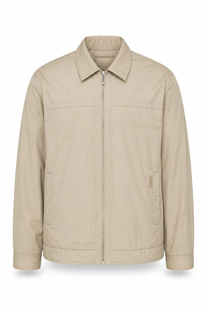 Front view of Bosideng Men's Beige XL Basic Casual Jacket