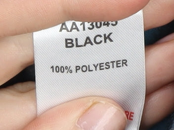 Cotton Traders Unisex Black Striped Sweatshirt S