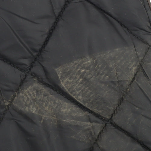 Next Women's Black Quilted Long Jacket Size 16