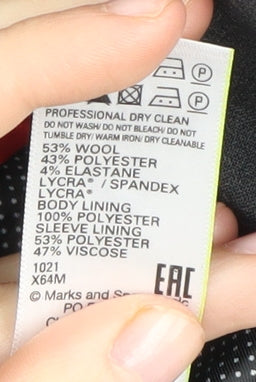 Marks and Spencer Men's Grey 42R Blazer - Formal Style