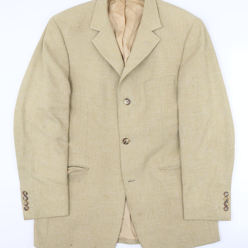 Carlo Rovelli Beige Men's Blazer, Size 48, Classic Style
