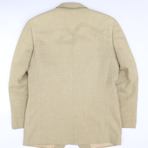 Carlo Rovelli Beige Men's Blazer, Size 48, Classic Style