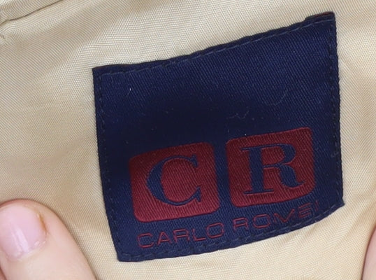 Carlo Rovelli Beige Men's Blazer, Size 48, Classic Style