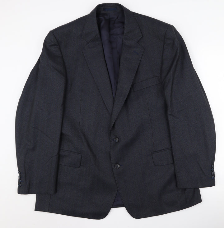 Eric Spencer Men's Blue Suit Jacket 46 Regular