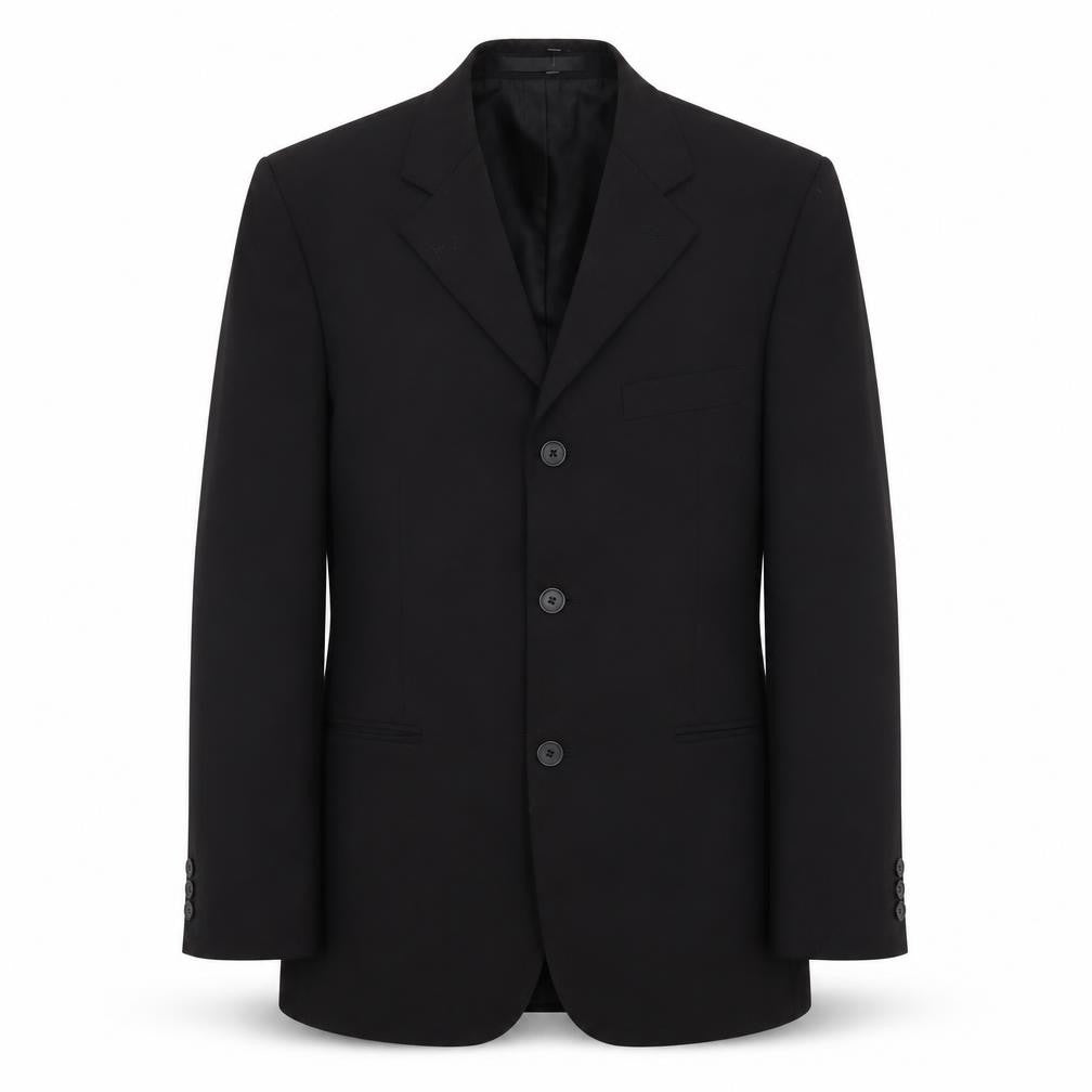 Front view of Burton Men's Black Blazer Jacket, Size 38S