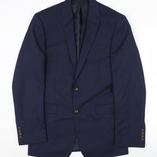 Marks and Spencer Men's Blue Blazer, Size 38L Formal