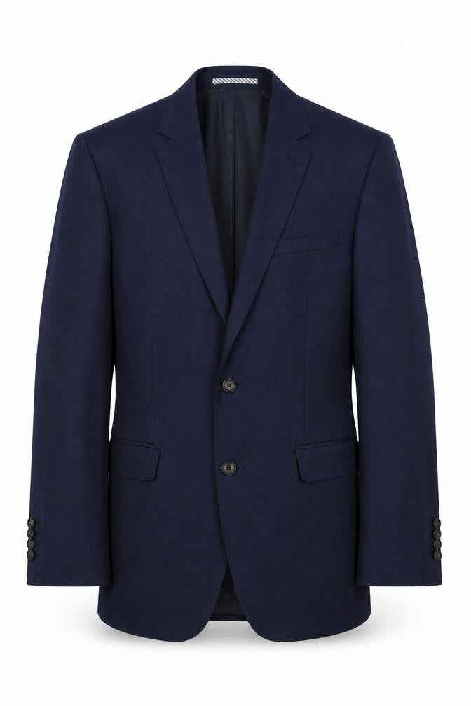 Front view of Marks & Spencer Men's Blue Blazer, size 38L, Formal