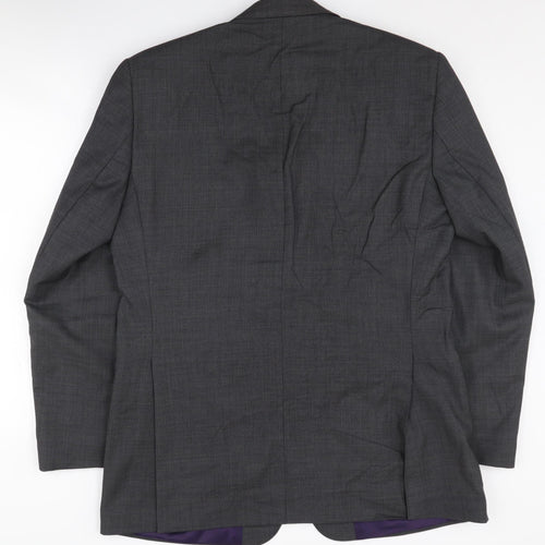 Paul Costelloe Men's Grey Regular Fit Blazer, Size 40R