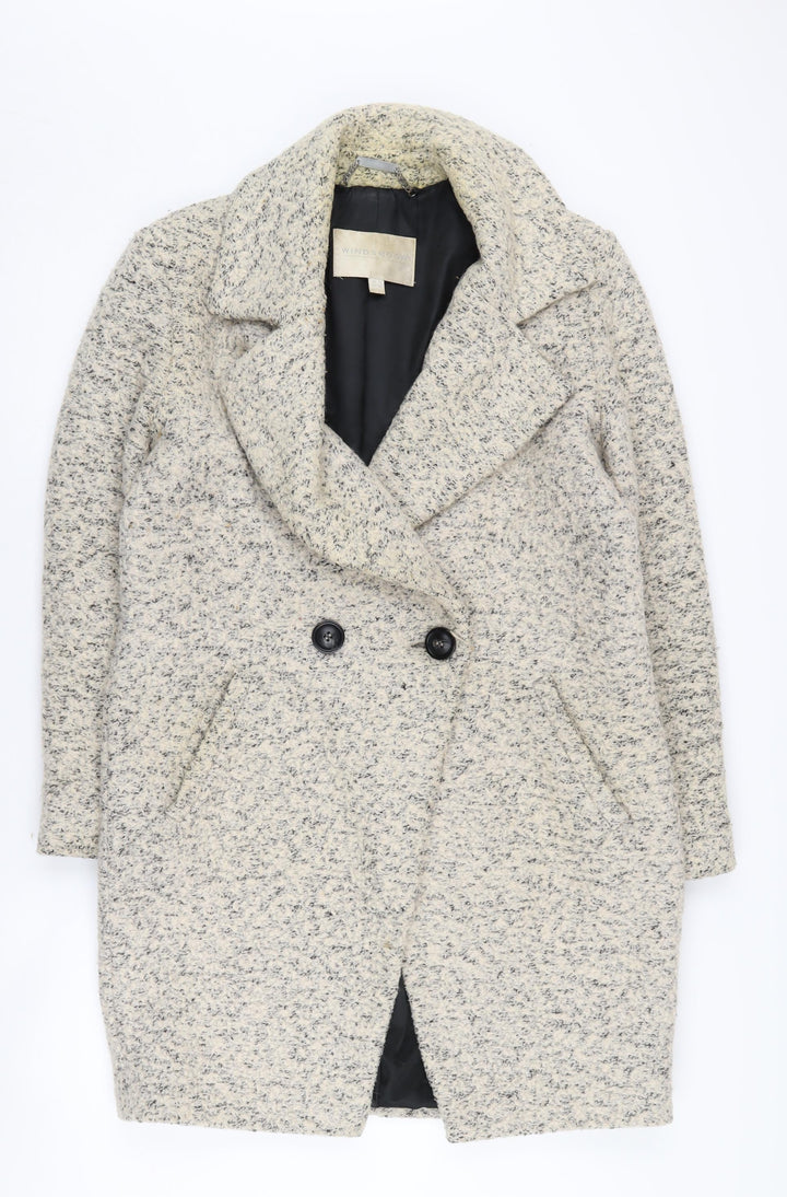 Windsmoor Women's Beige Overcoat, Size 10, Classic Style