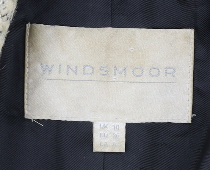 Windsmoor Women's Beige Overcoat, Size 10, Classic Style