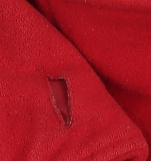 New Look Women's Red Wool Blend Overcoat Size 14