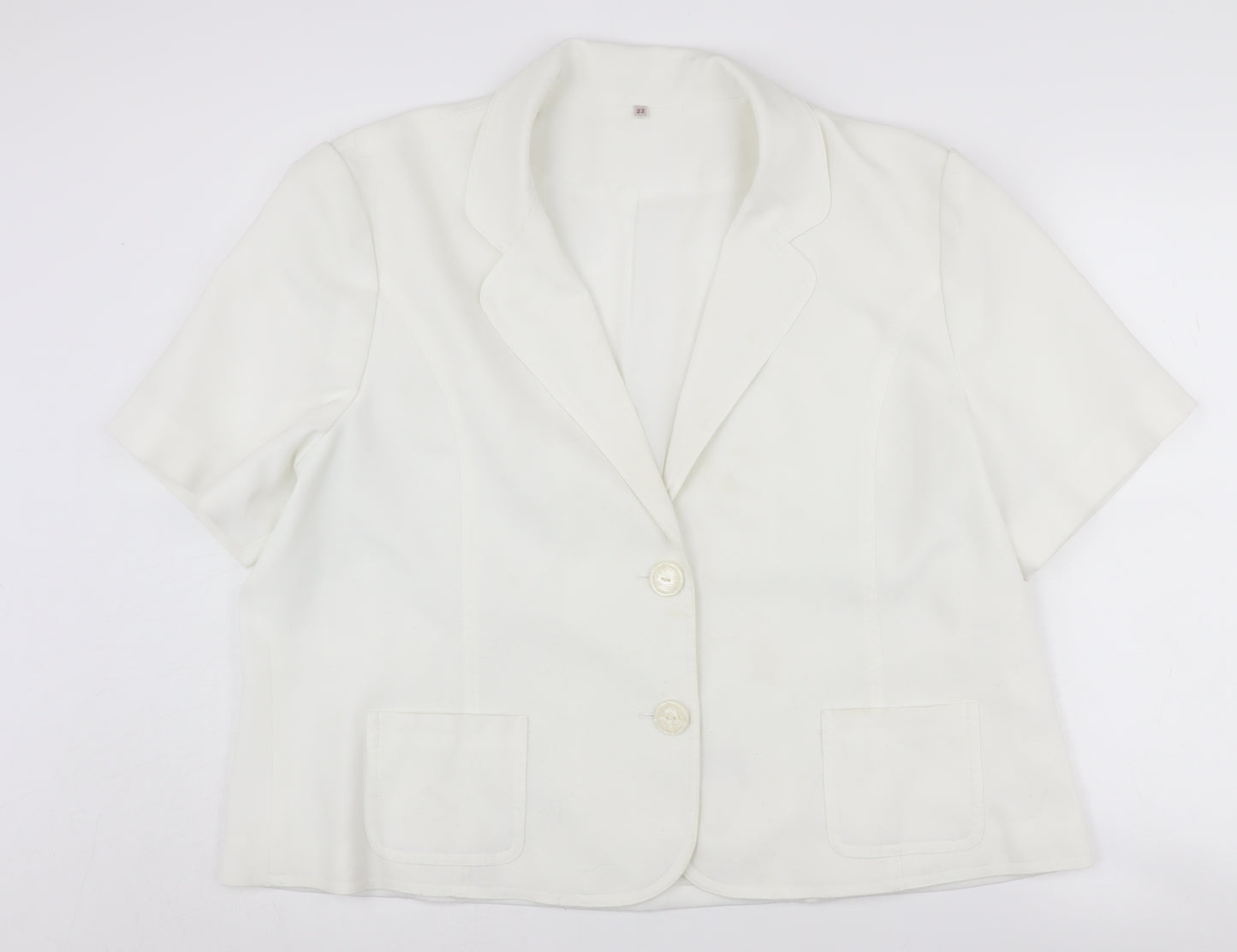EWM Pure Classics Women's White Size 22 Blazer