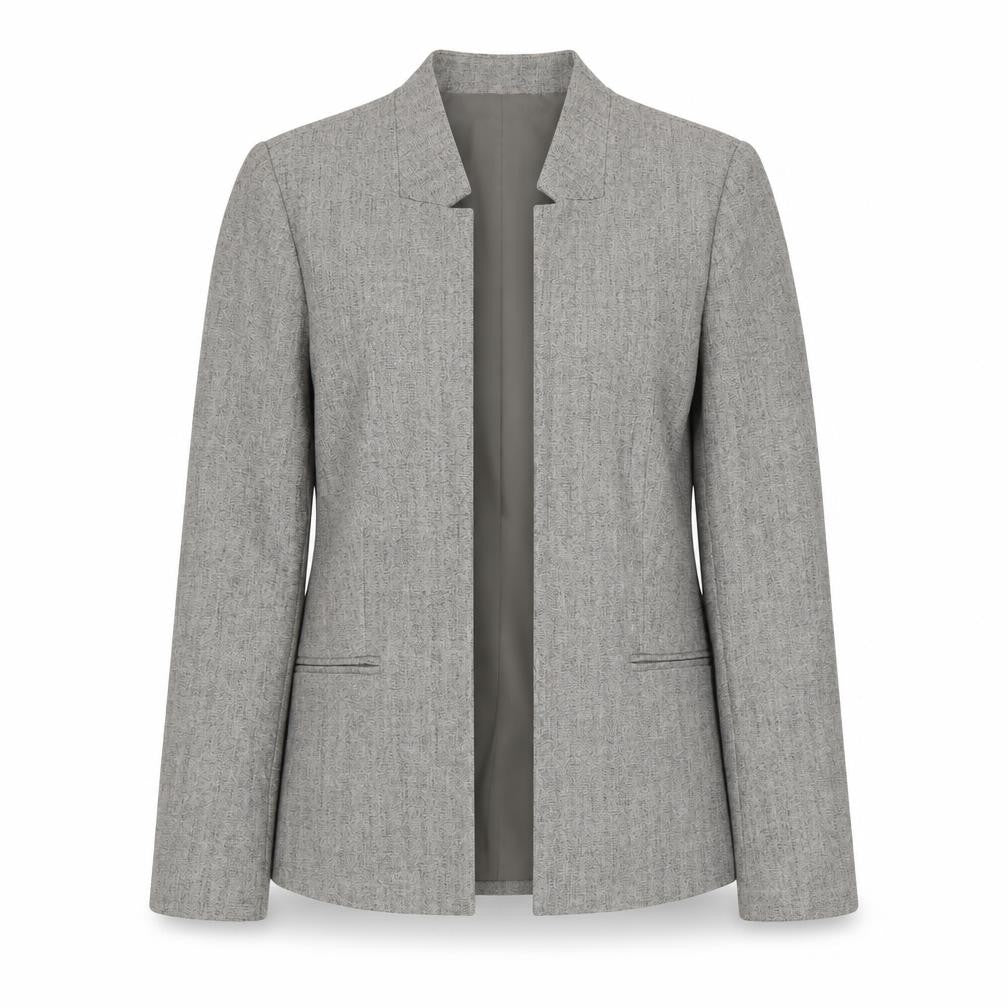 Linea Women's Grey Blazer, Size 12, Lined, Regular Fit