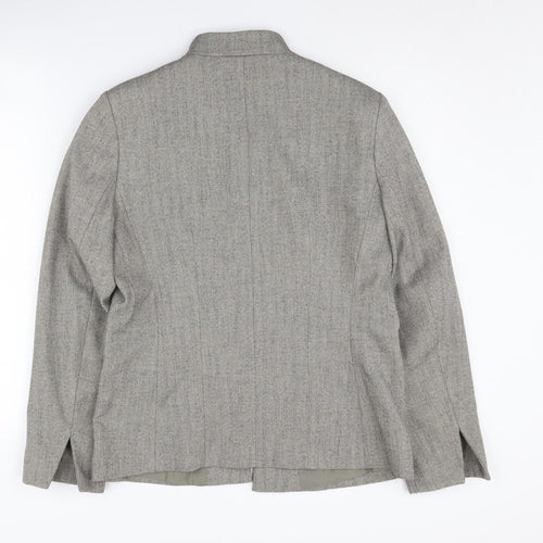 Linea Women's Grey Blazer, Size 12, Lined, Regular Fit