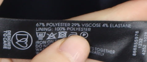 Debenhams Women's Blue Blazer Size 10 Notch Lapel