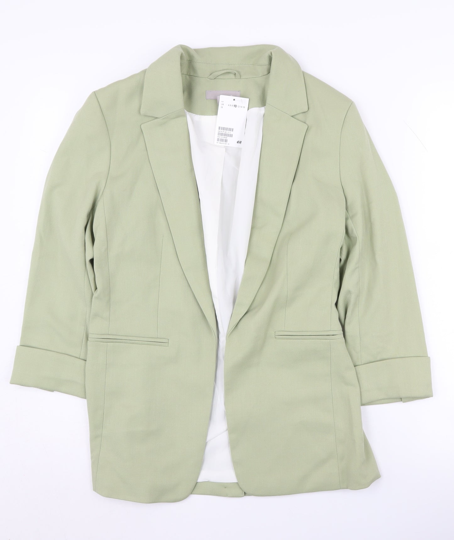 H&M Women's Green Blazer Size 10