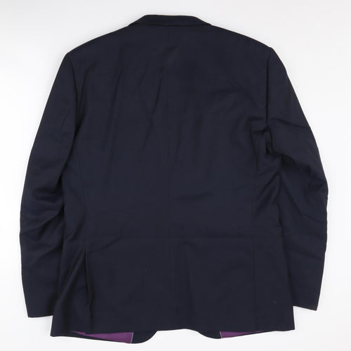 Next Men's Blue Wool Blazer 42R Italian Formal
