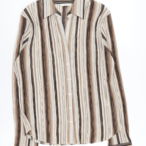Marks and Spencer Women's Striped Button-Up Shirt UK 16