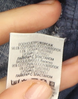 Mothercare Women's Blue A-Line Denim Skirt, Size 12