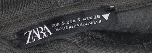 Zara Women's Green Pullover Hoodie Size 8