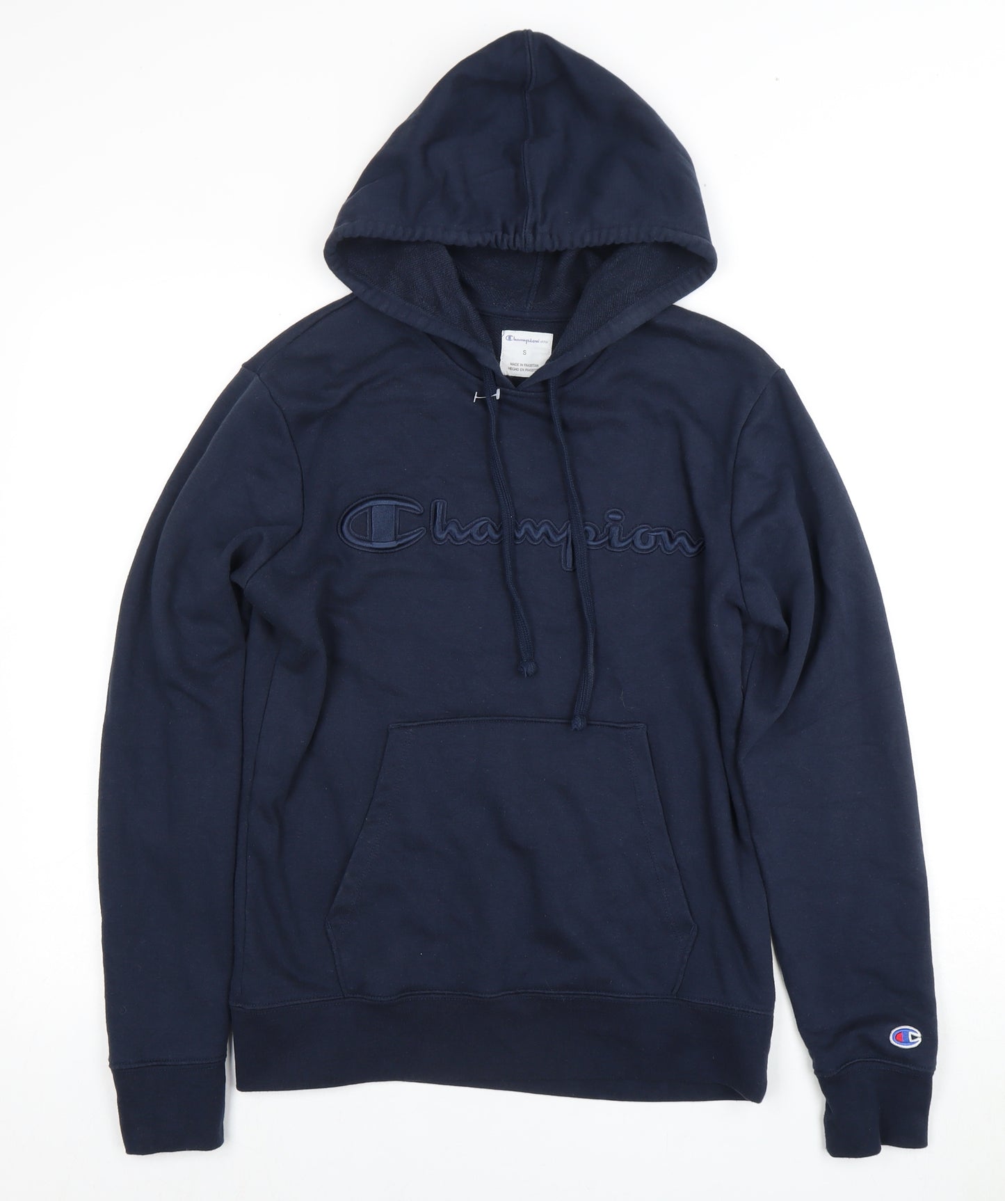 Champion Men's Blue Pullover Hoodie - Size S