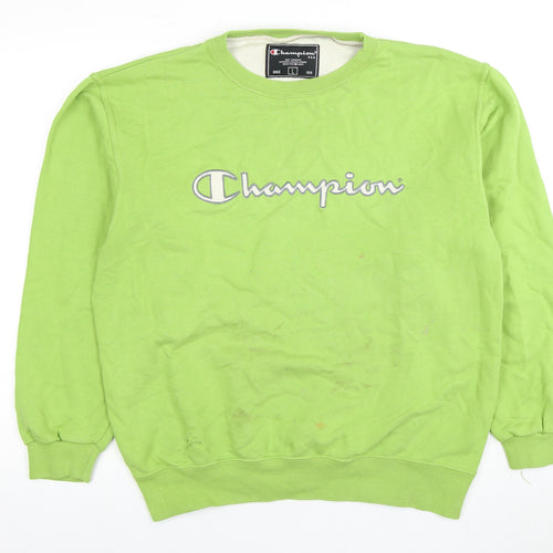 Champion Men's Green Pullover Sweatshirt L