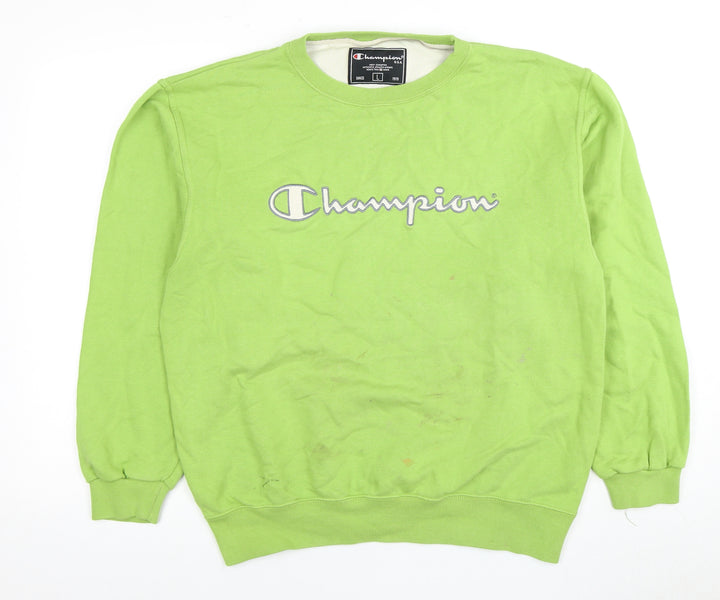 Champion Men's Green Pullover Sweatshirt L