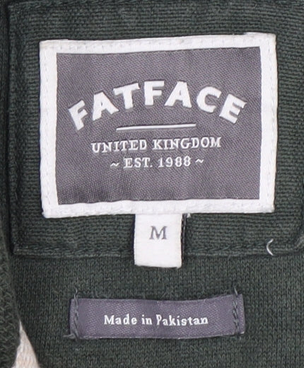 FatFace Men's Green Full Zip Hoodie, M