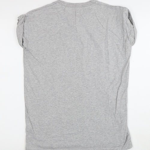 Coca-Cola Grey Santa T-Shirt, Size 4, Graphic Design