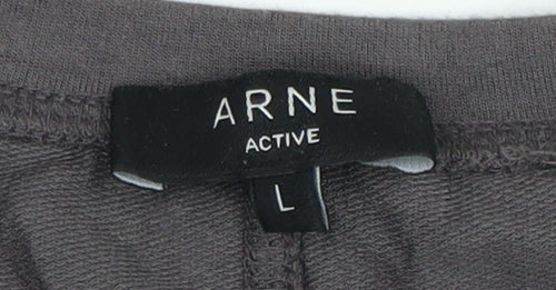 ARNE Active Men's Grey Crew Neck T-Shirt Size L