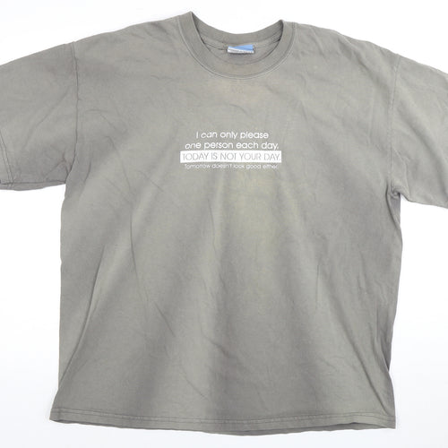 t-chest co.uk Men's Grey XL Quote T-Shirt