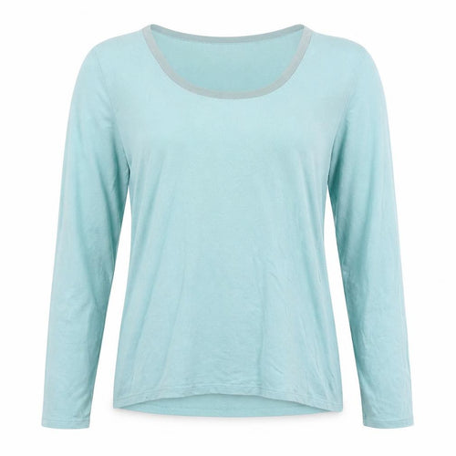 Laura Ashley Women's Blue Long Sleeve T-Shirt Size 14