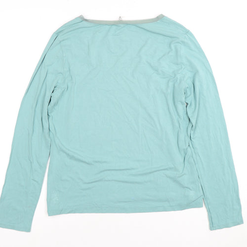Laura Ashley Women's Blue Long Sleeve T-Shirt Size 14