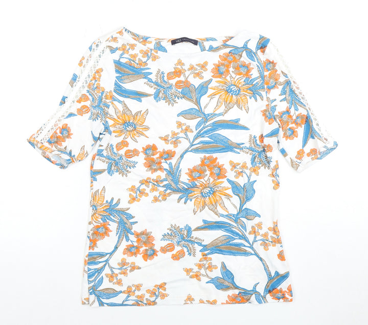 Marks and Spencer Women's Multicoloured Floral Blouse Size 8