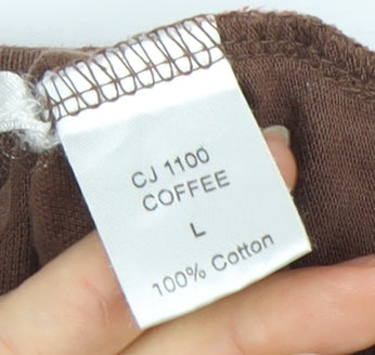 Pierre Cardin Men's Brown Polo Shirt Size L